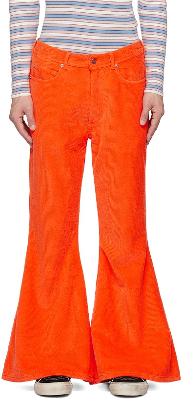 Photo: ERL Orange Flared Trousers
