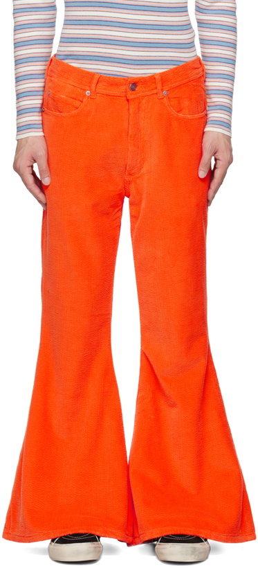 Photo: ERL Orange Flared Trousers