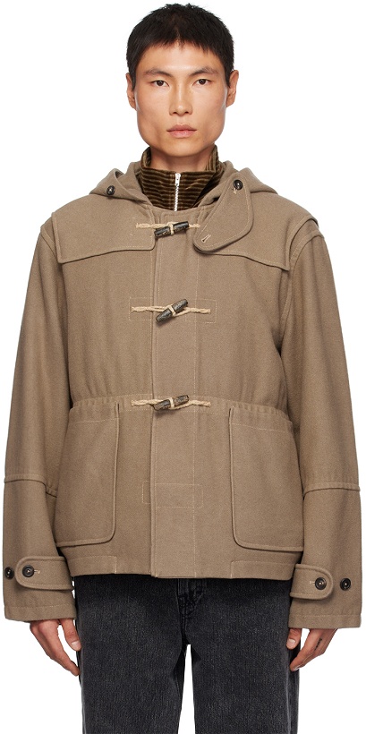 Photo: Our Legacy Beige Cropped Duffel Jacket
