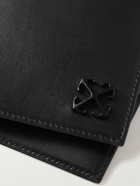 Off-White - Jitney Logo-Embellished Leather Bifold Wallet
