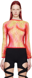 Sinead Gorey Yellow & Red Gradient Long Sleeve T-Shirt