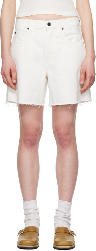 Photo: SLVRLAKE White Sienna Denim Shorts