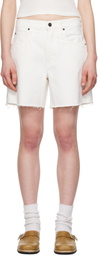 SLVRLAKE White Sienna Denim Shorts