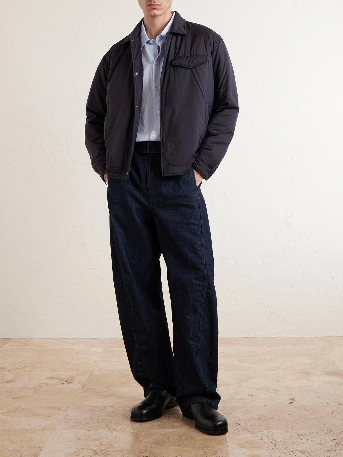 Herno - Zip-Up Shell Jacket - Blue