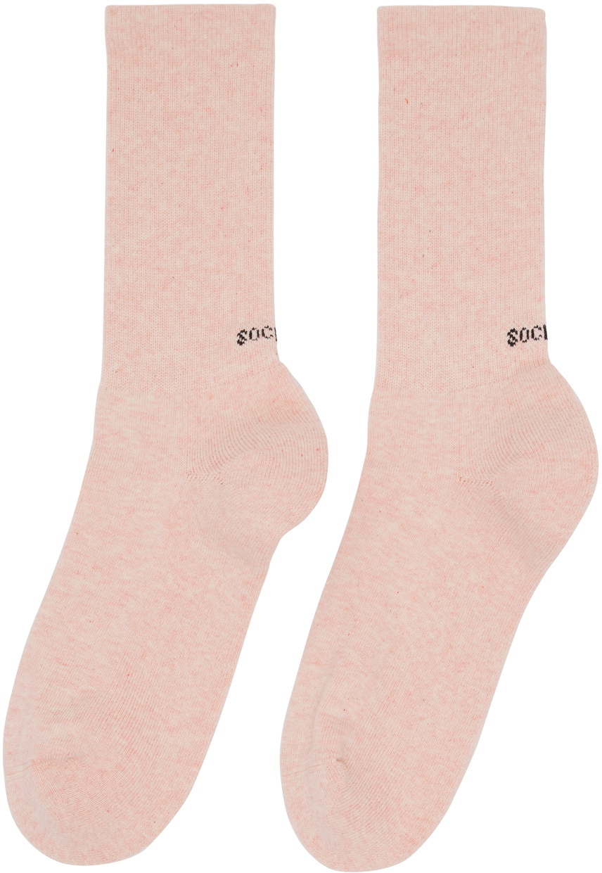 SOCKSSS Two-Pack Gray & Pink Socks