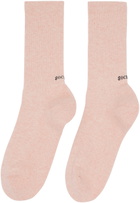 SOCKSSS Two-Pack Gray & Pink Socks