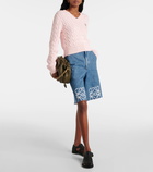 Loewe Anagram denim Bermuda shorts