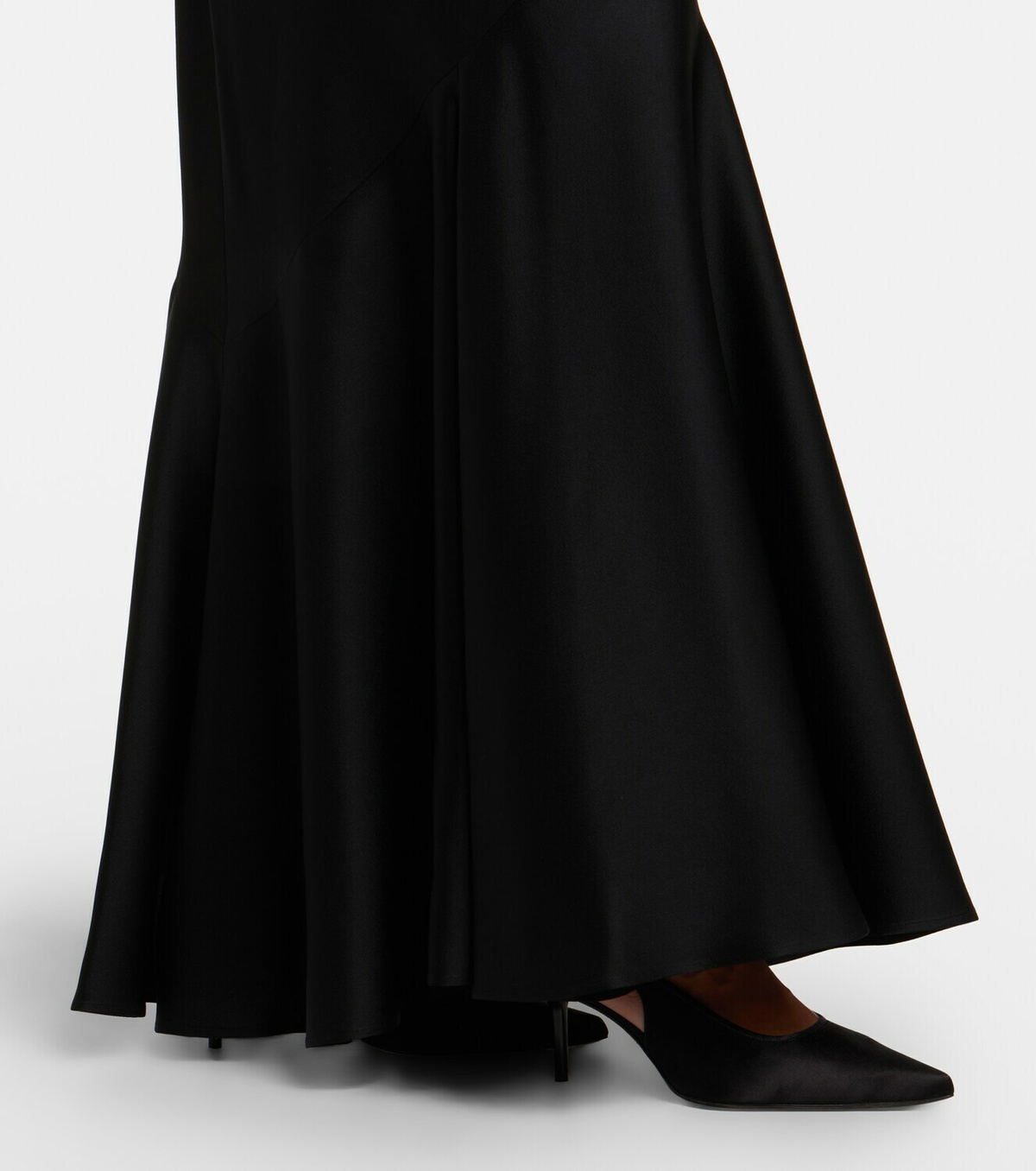 Max Mara Acerbo satin maxi skirt