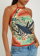 Etro Printed Silk Triangle top - Multicoloured - One Size