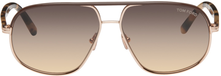 Photo: TOM FORD Gold Maxwell Sunglasses