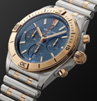 Breitling - Chronomat B01 Automatic Chronograph 42mm Stainless Steel and 18-Karat Red Gold Watch, Ref. No. UB0134101C1U1 - Blue