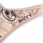 Palm Angels Women's Paisley Print Bikini Bottom in Pink