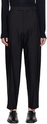 LEMAIRE Black Washed Trousers