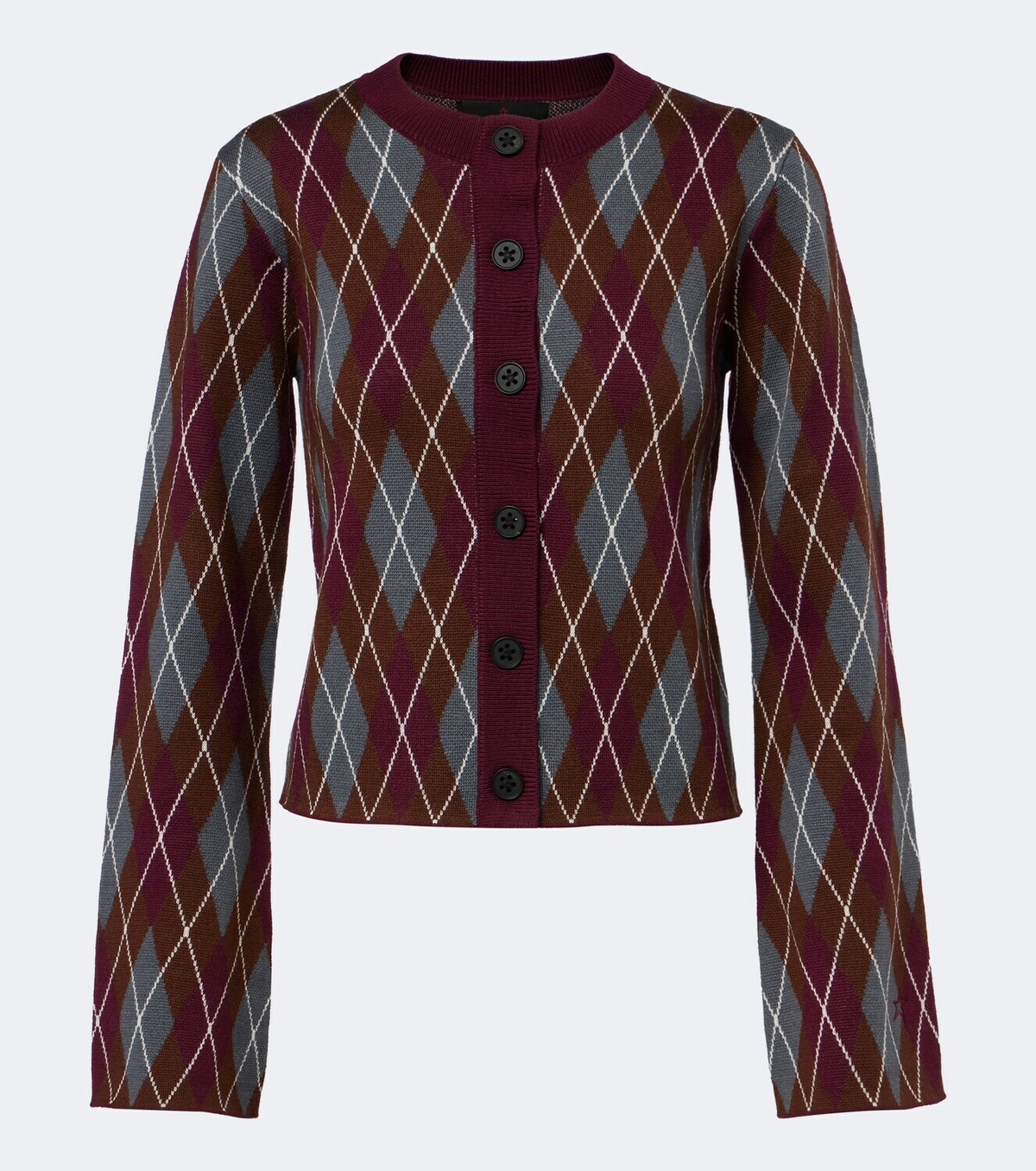Perfect Moment Argyle wool cardigan