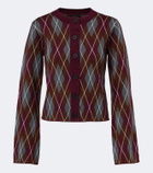 Perfect Moment Argyle wool cardigan