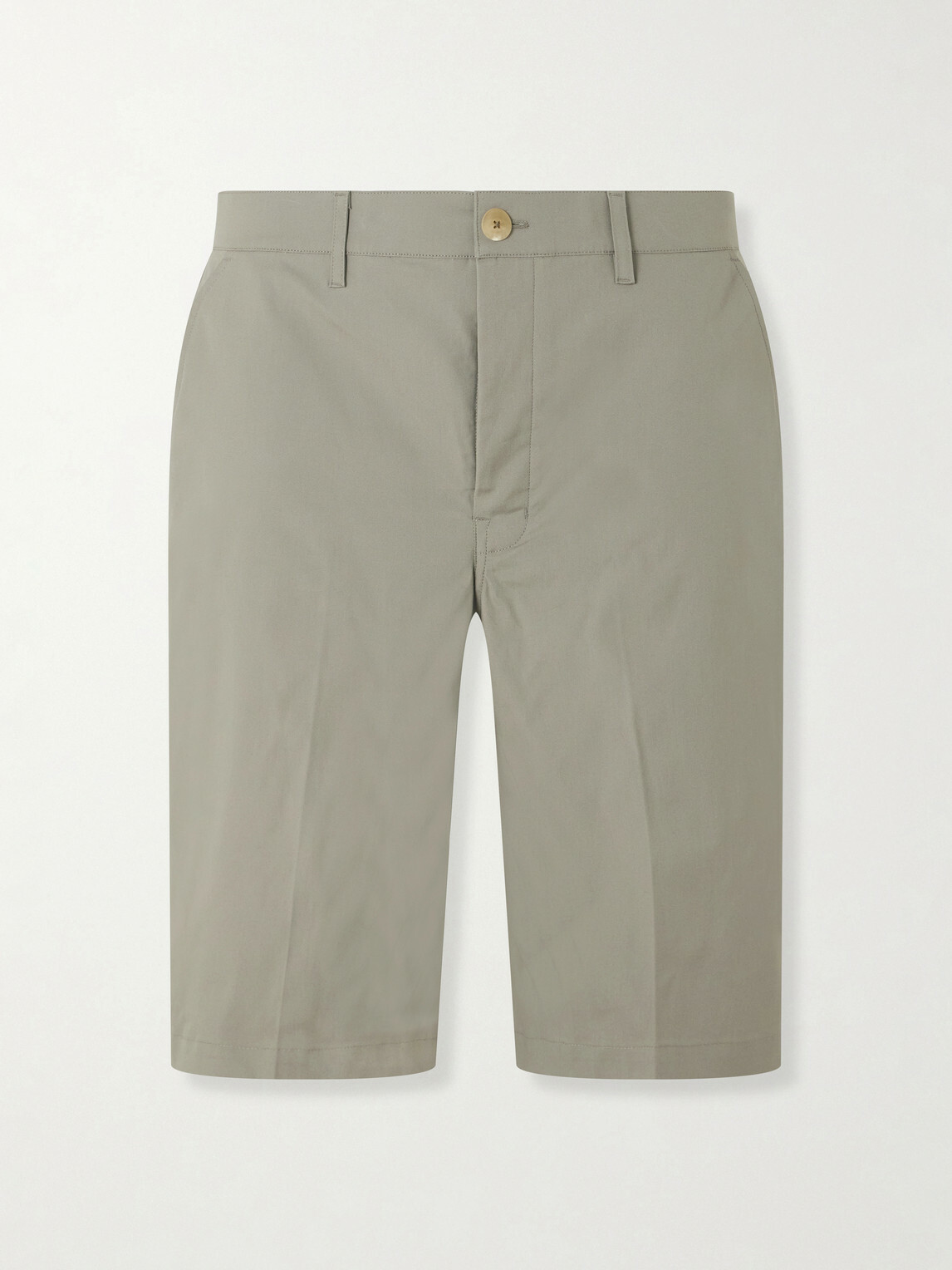 Rick Owens - Straight-Leg Cotton-Blend Canvas Shorts - Gray