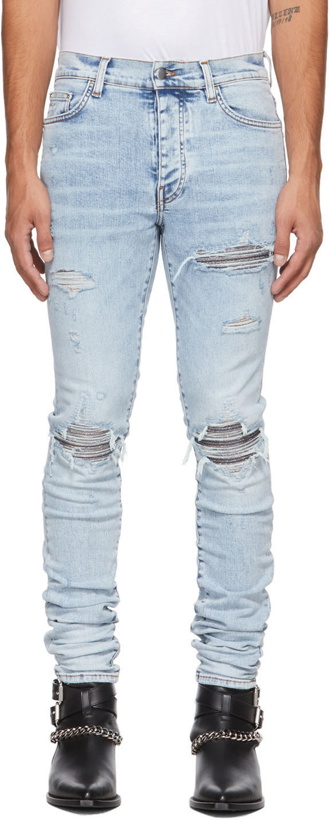 Photo: AMIRI Blue Iridescent MX1 Jeans