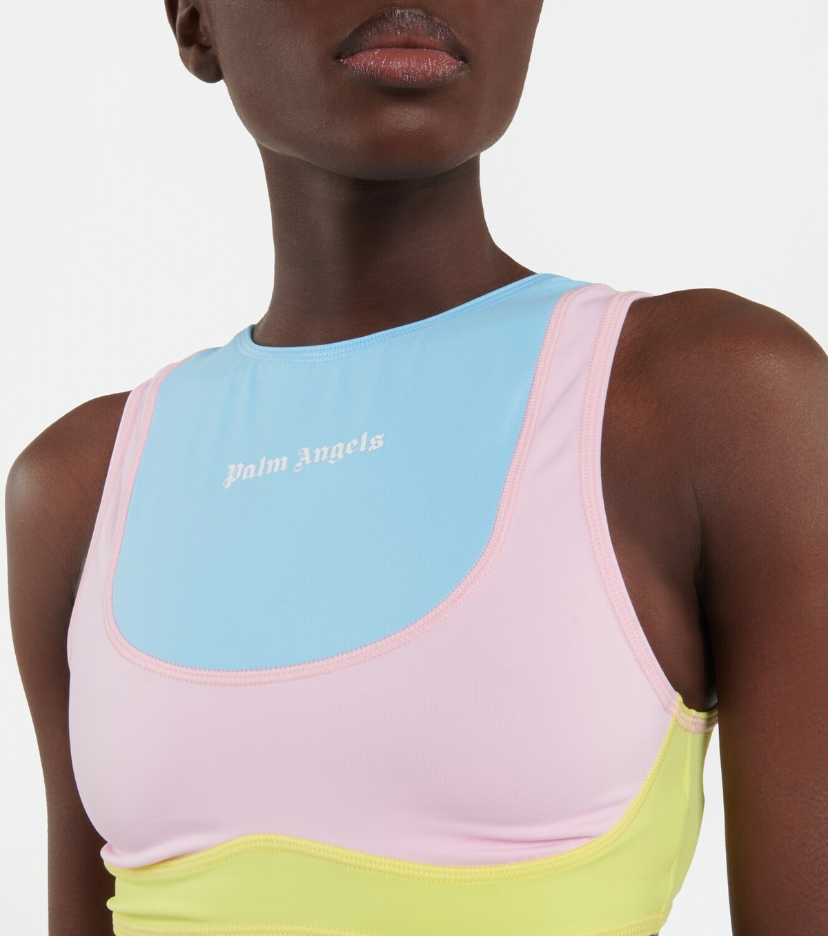 Palm Angels - Logo printed sports bra