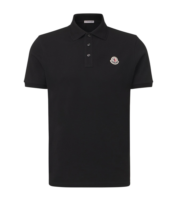 Photo: Moncler Logo cotton piqué polo shirt