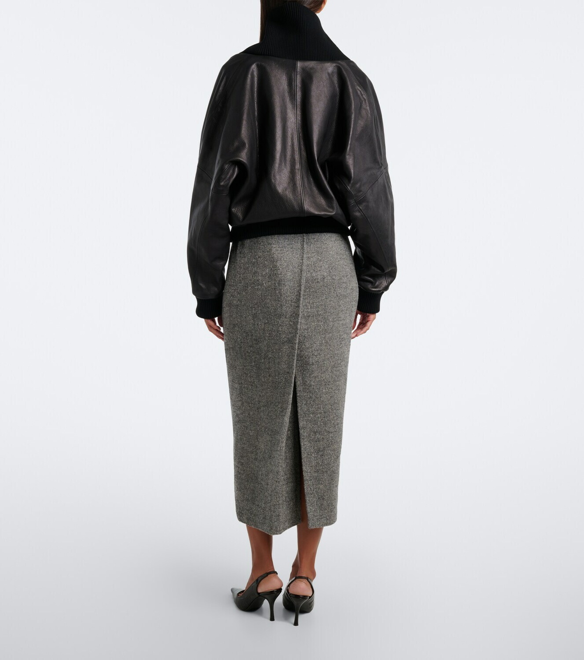 Magda Butrym Wool and cashmere-blend midi skirt