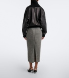 Magda Butrym Wool and cashmere-blend midi skirt