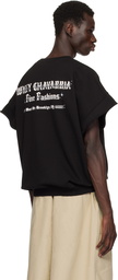 WILLY CHAVARRIA Black 'Fine Fashions' Muscle T-shirt