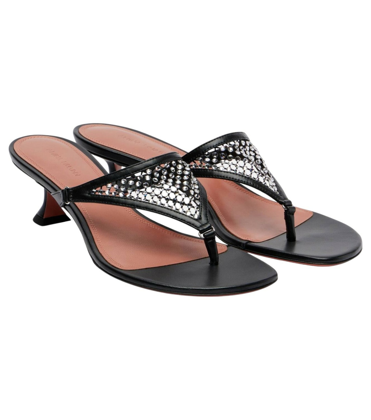 Amina Muaddi Blue Debora 60 Heeled Sandals Amina Muaddi