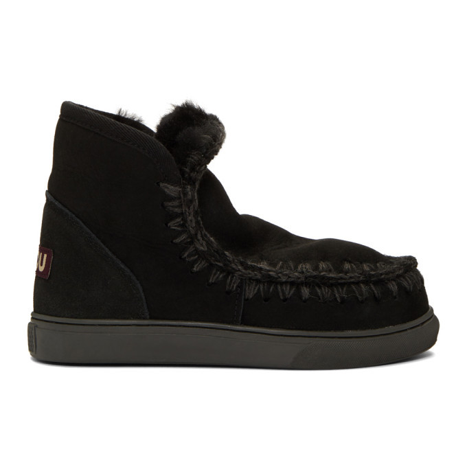 Photo: Mou Black Mini Sneaker Boots