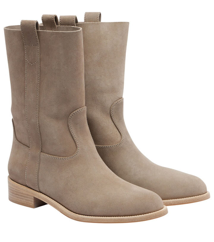 Photo: Aquazzura Cavalière suede ankle boots