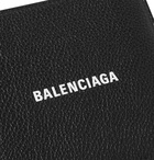 Balenciaga - Logo-Print Full-Grain Leather Billfold Wallet - Black