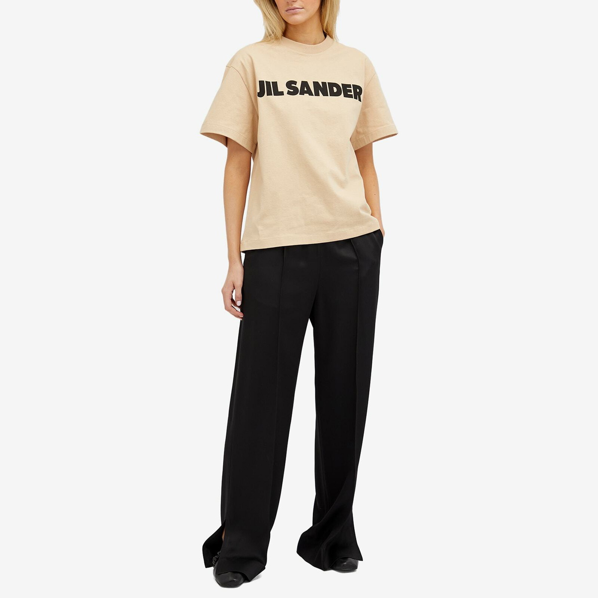 Jil Sander Women's T-Shirt in Dark Sand Jil Sander