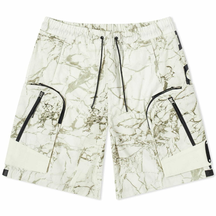 Photo: A-COLD-WALL* Men's Overset Tech Shorts in Marble Print