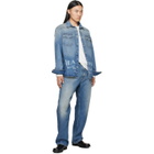 MM6 Maison Margiela Blue Straight-Leg Jeans