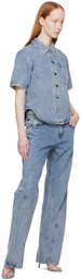 WYNN HAMLYN Blue Wave Jeans