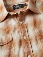 RRL - Lee Checked Cotton Shirt - Brown