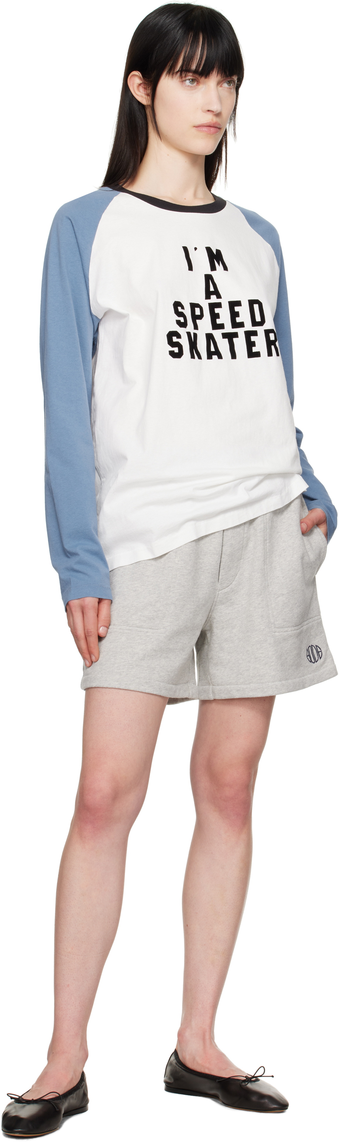 Bode White & Blue 'Skater' T-shirt