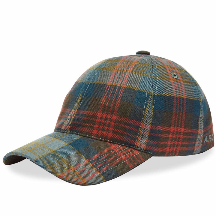 Photo: A.P.C. Charlie Check Wool Cap