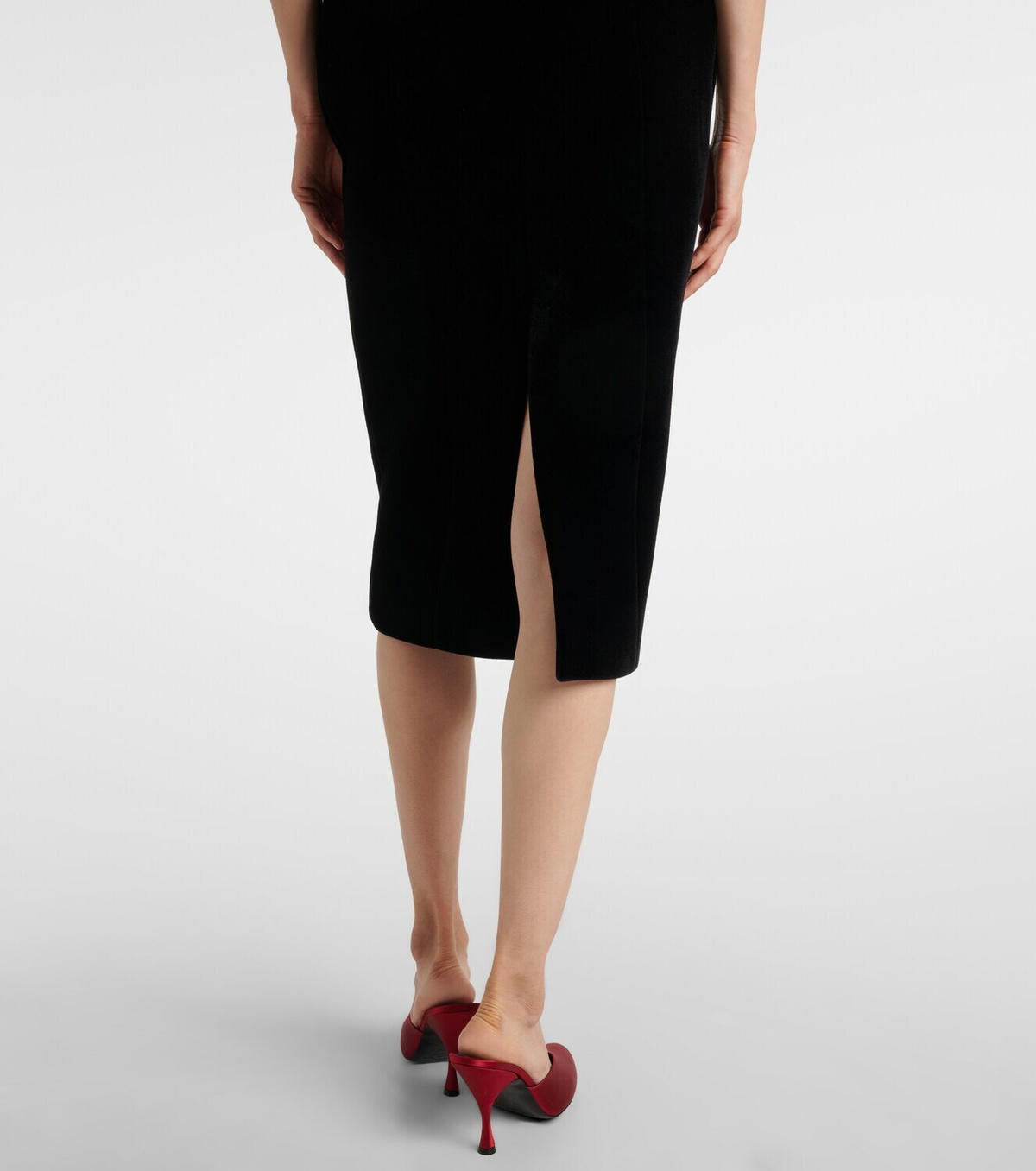 David Koma Velvet bustier dress