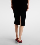 David Koma Velvet bustier dress