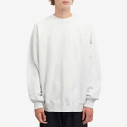 Y-3 Men's Core Logo Crew Sweat in Light Grey