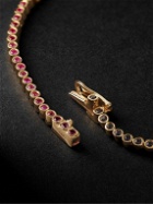 Luis Morais - Gold Sapphire Tennis Bracelet