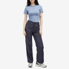 Daily Paper Women's Unit Emb T-Shirt in Country Blue