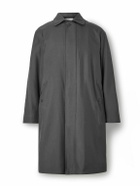 ATON - Padded Silk-Twill Jacket - Gray