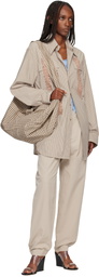 SC103 SSENSE Exclusive Brown & Beige Cocoon Tab Bag