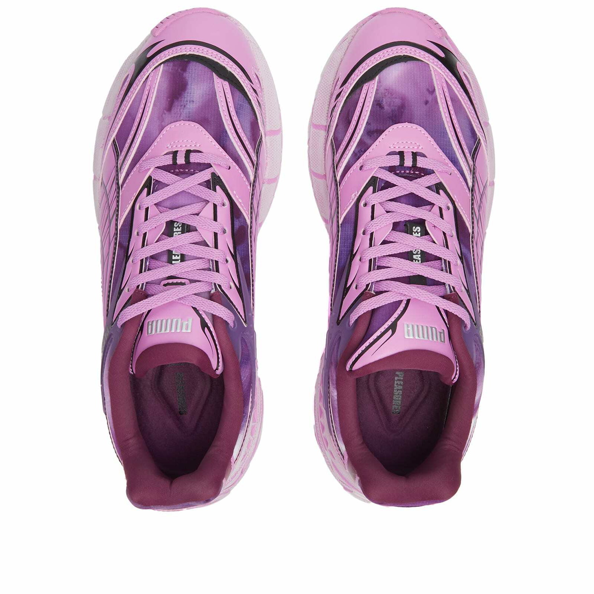 Puma x Pleasures Velophasis Sneakers in Overdyed Puma