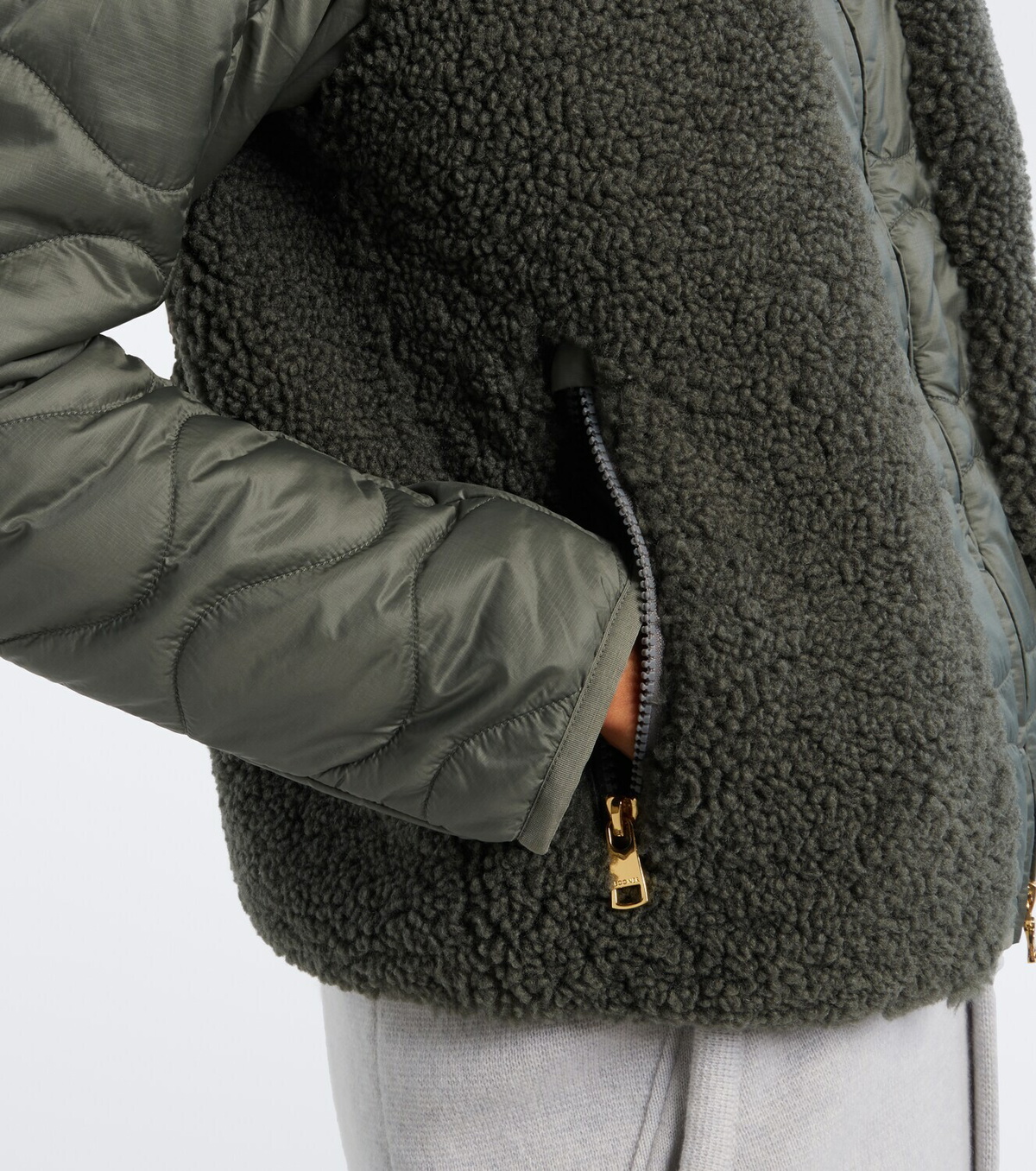 Bogner Bibi teddy-trimmed quilted ski jacket
