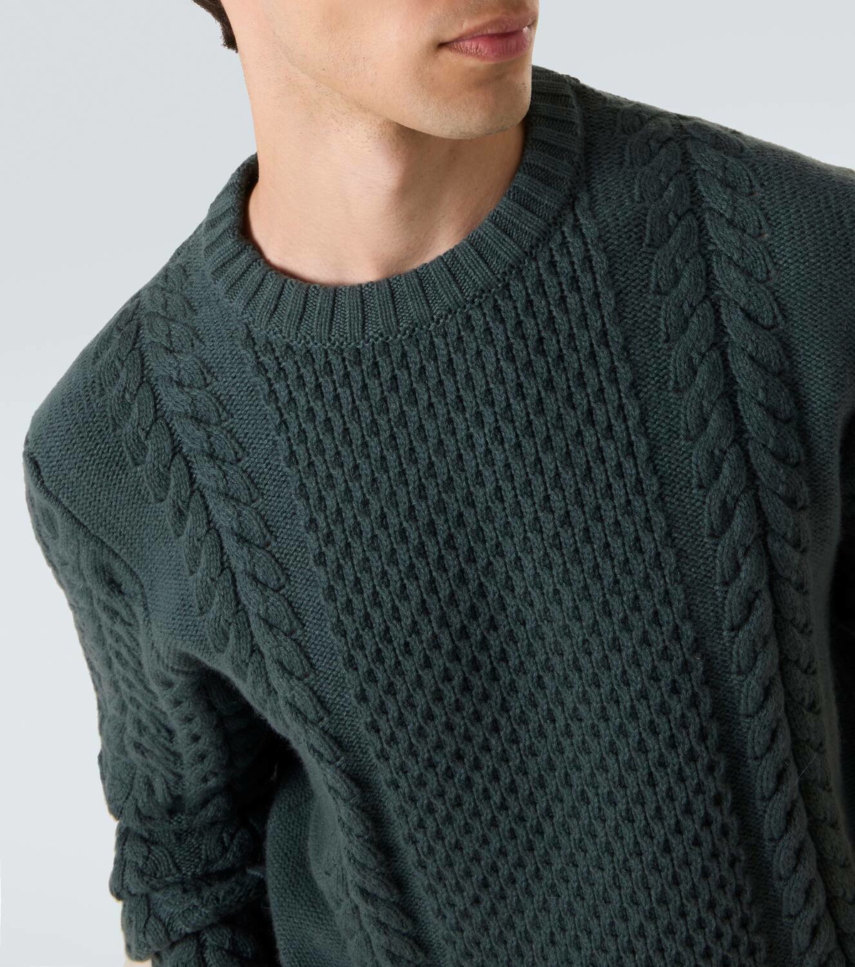 Kiton Cable-knit cashmere sweater Kiton