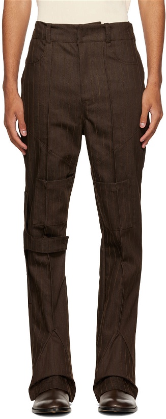 Photo: Luar Brown Striped Cargo Pants