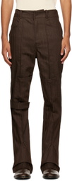 Luar Brown Striped Cargo Pants