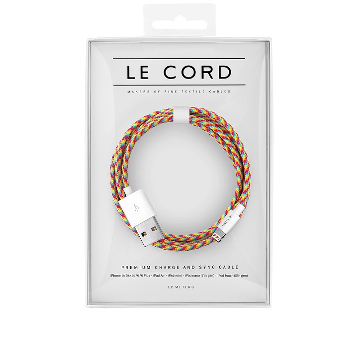 Photo: Le Cord Rainbow 1.2m Lightning Cable